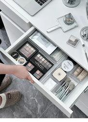 Unlimited Desk Drawer Organizers Set Plastic Bathroom Storage Makeup Organizer Clear Transparent Storage Box Bins