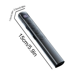 Clicker With Red Pointer 100 Days Standby Wireless Presentation Clicker Ergonomic Class Tool Presentations Supplies