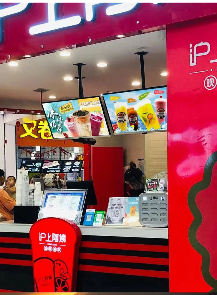 Ultra thin advertising board lightbox wall mounted milk tea shop ordering menu customization price list LED hanging