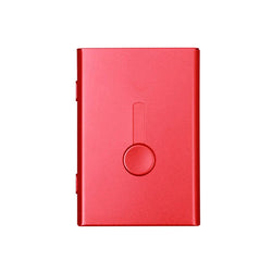 Business Card Holder Hand Push Card Case Bank Card Membership Cards Package Metal Ultra Thin Business Card Box Organizer
