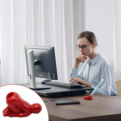 Novelty Desktop Pencil Holder Bend Over Humorous Pencil Holder Creative Stationery For Student Gift Portable Pen Holder For