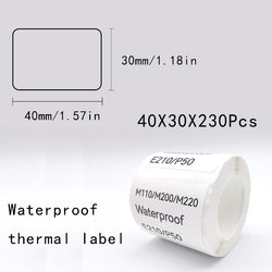 5PK Thermal Adhesive Label Papers for P1 Label Papers DP23 DP30 DP80 Label Maker  Waterproof  Tear Resistant Sticker