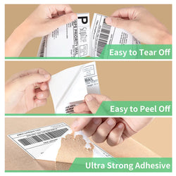 4x6 three proof thermal folding adhesive sticker shipping label 100x150mm express logistics waybill label paper 500 sheets