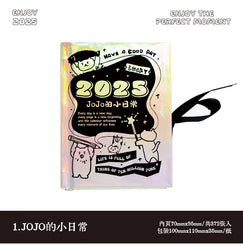 Journal GO 372 sheets 2025 Mini Calendar Note Portable Memo Calendar Student Stationery Delicate Calendar School Office Supplies