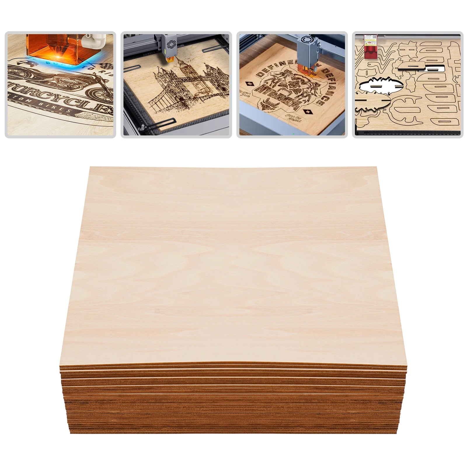 30-Piece Basswood Sheets – 3mm Thickness, Smooth Edges, High Strength,  for Crafting, Furniture, Packaging & Home DIY Projects