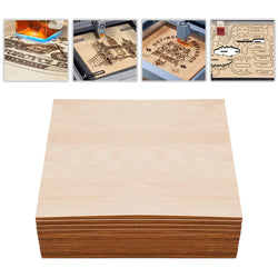 30-Piece Basswood Sheets – 3mm Thickness, Smooth Edges, High Strength,  for Crafting, Furniture, Packaging & Home DIY Projects