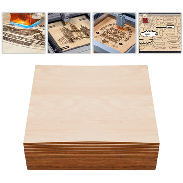 30-Piece Basswood Sheets – 3mm Thickness, Smooth Edges, High Strength,  for Crafting, Furniture, Packaging & Home DIY Projects