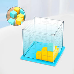 Small Cube Blocks Mathematics Tool Cubic Positioning Grid Educational Toy Math Learning Cubes for Problem Solving Skills Kids