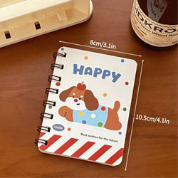 A7 Cartoon Capybara Coil Notebook Kawaii Learning Coil Book Cute Study Pocket Notepad Small Notebook School Stationery 
﻿ 
﻿