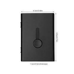 Business Card Holder Hand Push Card Case Bank Card Membership Cards Package Metal Ultra Thin Business Card Box Organizer