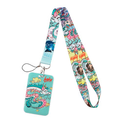 YL188 New Anime Icons Office Lanyard ID Card Badge Holder Pendant Keychain Pass Gym Mobile Kids Key Rings Accessories Gifts