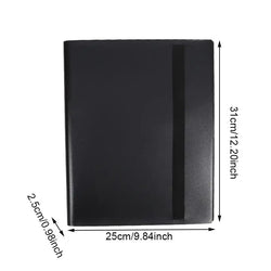 Trading Card Collector Holder 4/9/12-Pocket Binder Portable Storage Case Suitable for Game Cards Baseball Football Cards