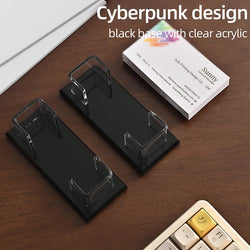 Transparent Acrylic Business Card Holder, Office Business Card Display Stand, 30-40 Business Cards Card Holder For Desk