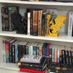 Whimsical Dragon Bookends Dragon Book End 3D Printed Animal Dragon Book Stopper A Must-Have For Fantasy Lovers Bookshelf Decor