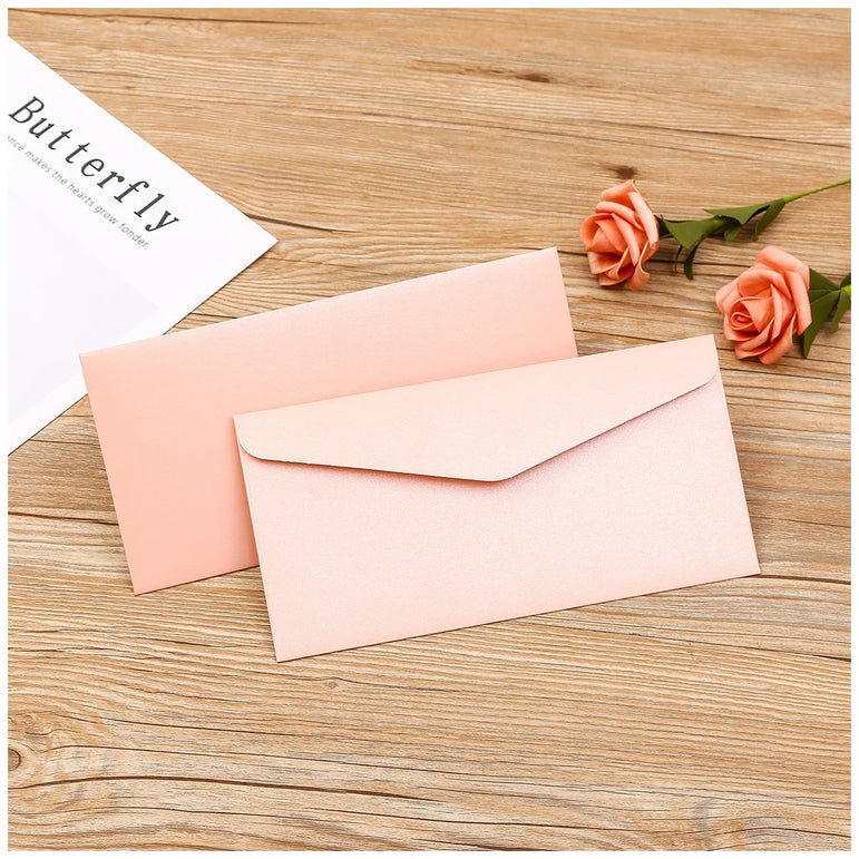 50pcs/lot 22x11cm Envelope High-grade 250g Pearlescent Paper Envelopes for Wedding Invitation Business Supplies Stationery
