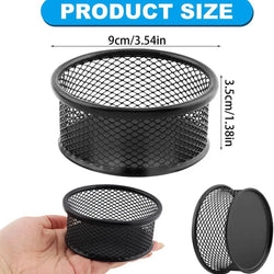 Metal Mesh Paper Clip Holders For Desk Stackable Paperclip Holder Practical And Durable Office Organizer Desk Accessories