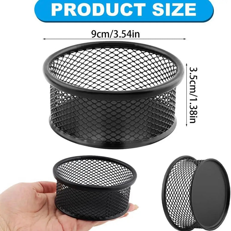 Metal Mesh Paper Clip Holders For Desk Stackable Paperclip Holder Practical And Durable Office Organizer Desk Accessories