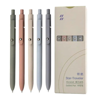 5 Pack 0.5mm Black Ink Pen Fine Tip Smooth Writing Used for Diary Notes Cute Office Study Supplies Gifts for Women Men
