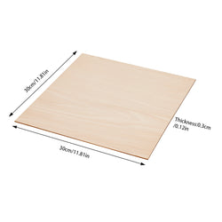 30-Piece Basswood Sheets – 3mm Thickness, Smooth Edges, High Strength,  for Crafting, Furniture, Packaging & Home DIY Projects