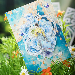 4Style 10Pcs/bag Mountain Forest Theme Background Material Paper DIY Handbook Scrapbook Wall Glass Bottle Photo Frame Decoration