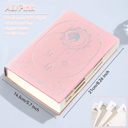 July 2025-June 2026 Planner Notebook English Agenda  A5 PU Leather Cover School Agenda Plan Weekly Monthly Diary Organizer