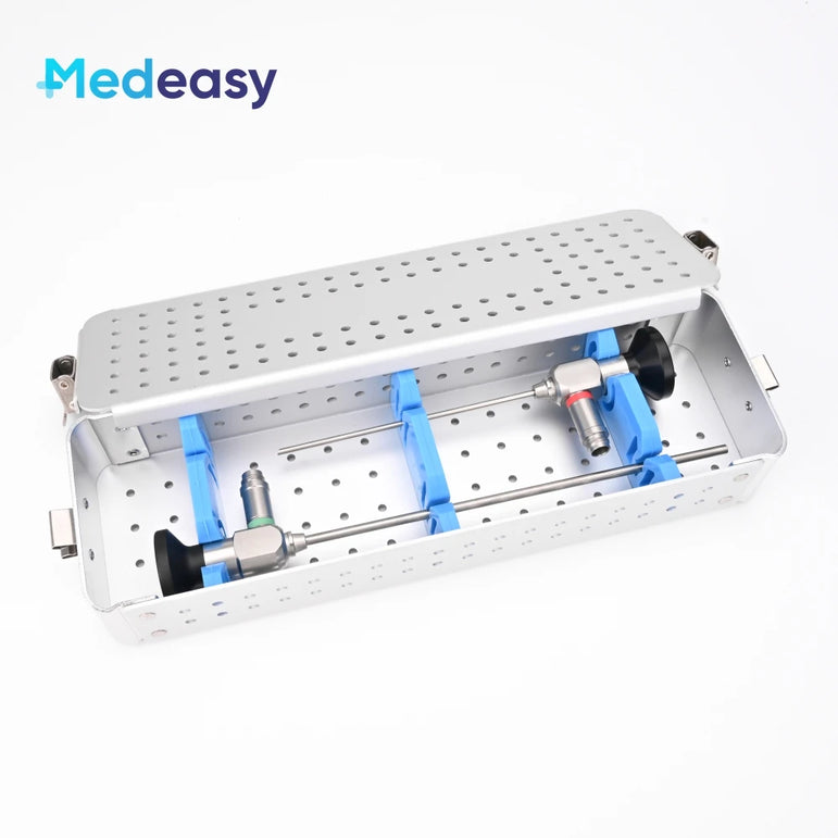 Rigid Endoscope Sterilizing Container Aluminium ENT Endoscopy Sterilization Tray Disinfection Box Case for Medical Instruments