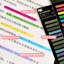 300 Sheets Posted It Transparentes Sticky Notes Self-Adhesive Annotation Read Books Bookmarks Tabs Notepad Aesthetic Stationery