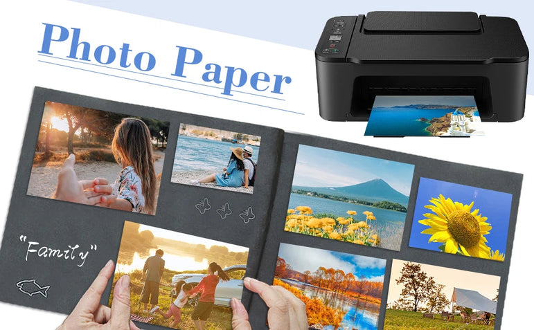 A3 Photo Paper, Waterproof Glossy for Photo Paper，Waterproof Embossed Card Paper Inkjet Photo Paper
