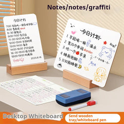 Small Whiteboard Small Blackboard on Double-sided Desk Children's Drawing Board  Shop Erasable Whiteboard Teaching Bulletin