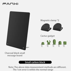 Magnetic Bulletin Board with Stand Magnetic Board for Tabletop with Magnetic Clamp Metal Board for Magnets Display