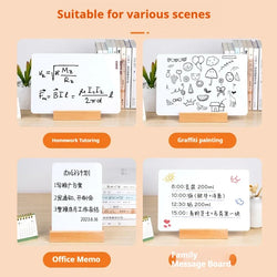 Small Whiteboard Small Blackboard on Double-sided Desk Children's Drawing Board  Shop Erasable Whiteboard Teaching Bulletin