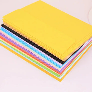 10pcs/pack 13.3x18.4cm Red Envelope Kraft Yellow Green Color Letter Paper Envelopes for Gift Photo Bags Packaging