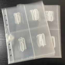 25 Sheets Of 100 Envelopes Save Money Challenge Pre-marked 1-100 Money Bag Cash Filler A5 Ring Adhesive Insertion Replacement