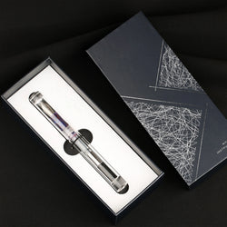 New MAJOHN C1 Fountain Pen Transparent Eyedropper EF F M Nibs Ink Pen school office writing pens Xmas gifts with Original Box