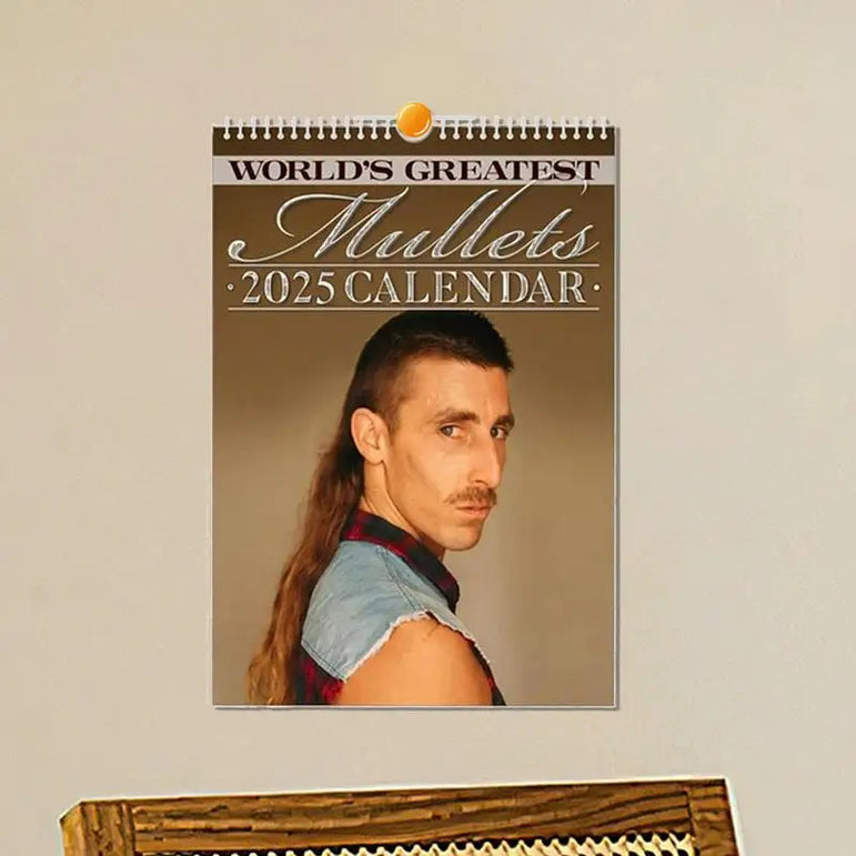 2025 Calendar Mullets Hair Stylist Journal Mullets Calendar Funny 2025 World's Greatest Mullets Calendar Journal Calendars For