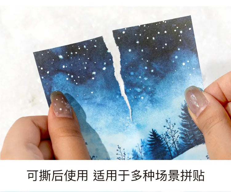30pcs/lot Memo Pads Material Paper Field Diary Junk Journal Scrapbooking paper Cards Background Decoration stationery