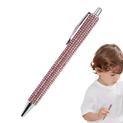 Rhinestone Ballpoint Pen Fancy Sparkly Crystal Pens Retractable Bling Ballpoint Pen Cute For Women Writing Drawing Journaling
