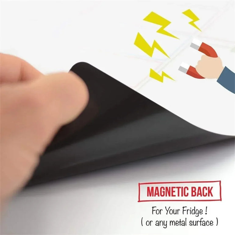 A4/A3 Magnetic Whiteboard Dry Erase White Board Markers Office Home Erasable Flexible Refrigerator Magnet Memo Message Board