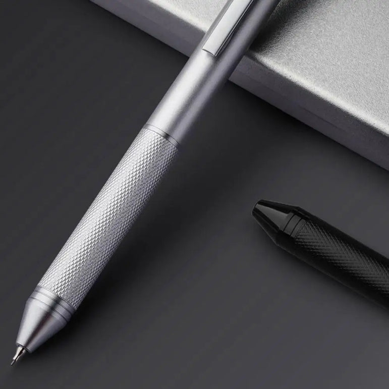 4 In 1 Multifunction Gel Pens Gravity Sensor Metal Retractable Ballpoint Pen 3 Color 0.7mm Ballpoint+0.5mm Mechanical Pencil