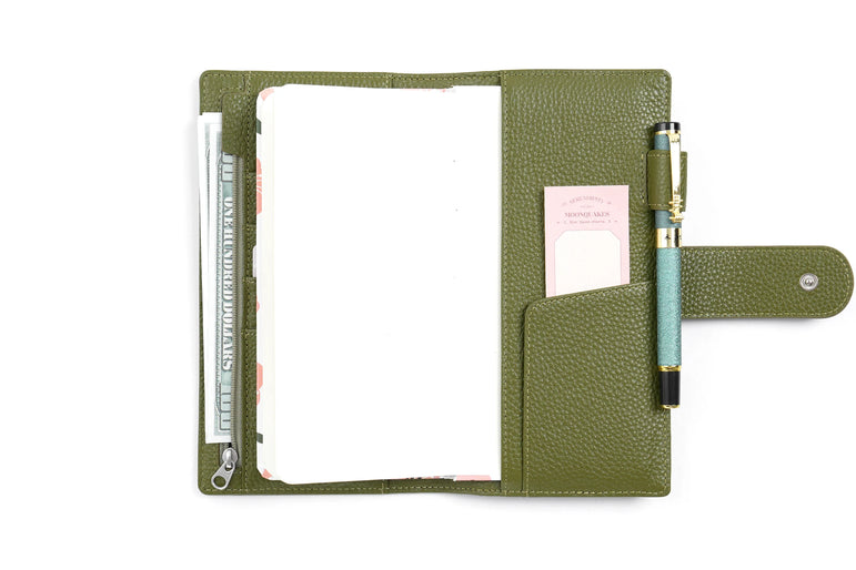 Moterm New Arrivals Weeks Elite Planner Cover for Hobonichi Weeks/ Mega Pebbled Leather Notebook without Large Pocket Organizer