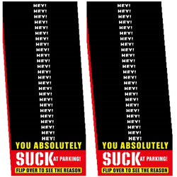 50Pcs Bad Parking Cards You Absolutely Suck At Parking Cards, Bad Parking Cards Parking Violation Tickets Funny Hilarious Prank