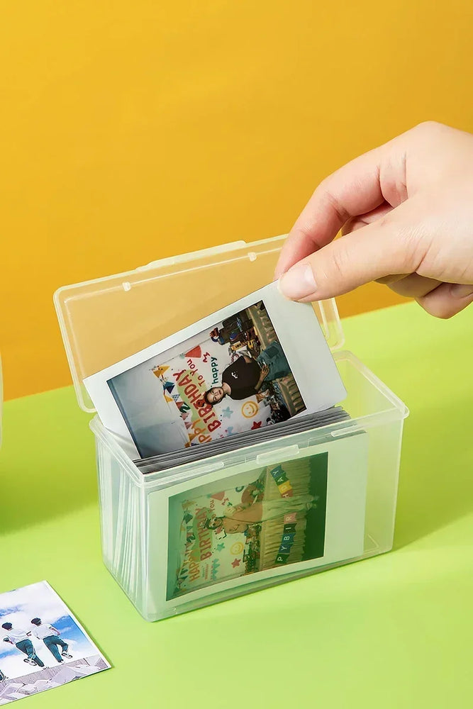 1PCS Card Holder Transparent Idol Kpop Albumes Photo Storage Photocards Small Card Collection Organizer Box Case Container