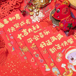 36 Pcs Cartoon Snake Envelope Paper Red Packets Chinese New Year Supply Creative Red Packet Spring Festival Present Lucky Money