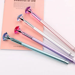 25 Pcs Wholesale Creative Plastic Big Diamond Gel Pen for Gift Pen Student Pen Fresh Stationery Back To School Gel Pen Set