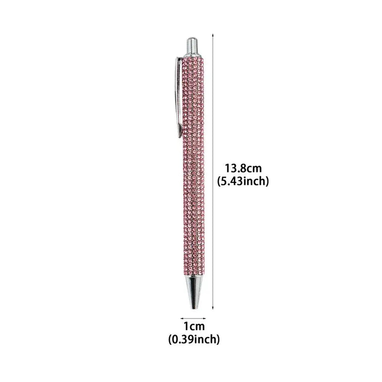 Rhinestone Ballpoint Pen Fancy Sparkly Crystal Pens Retractable Bling Ballpoint Pen Cute For Women Writing Drawing Journaling