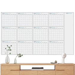 Erasable Large Wall Planner Calendar Erasable Yearly Planner Calendar Reusable Blank Whiteboard Yearly Calendar For Holidays