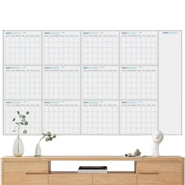 Erasable Large Wall Planner Calendar Erasable Yearly Planner Calendar Reusable Blank Whiteboard Yearly Calendar For Holidays