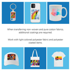 HTVRONT 150 Sheets 8.5x14 inches Inkjet Sublimation Paper Heat Transfer Paper for Inkjet Printer T-shirt Clothes Printing 120g