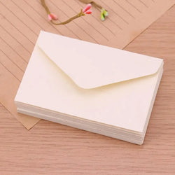 20Pcs 22x11cm Blank Mini Paper Window Envelopes  Classical White Black Kraft Wedding Invitation Gift