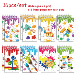 16pcs Football Mermaid Animals Mini Spiral Pocket Notebooks Memo Pad Coil Booklet Notepads For Kids Gifts Party School Diaries